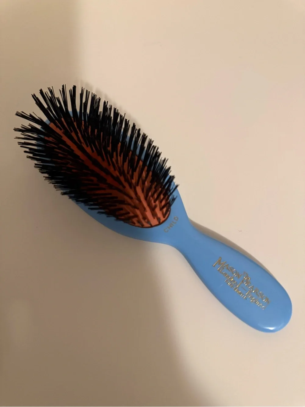 Mason Pearson Children's Blue Sensitive Bristle Hair Brush